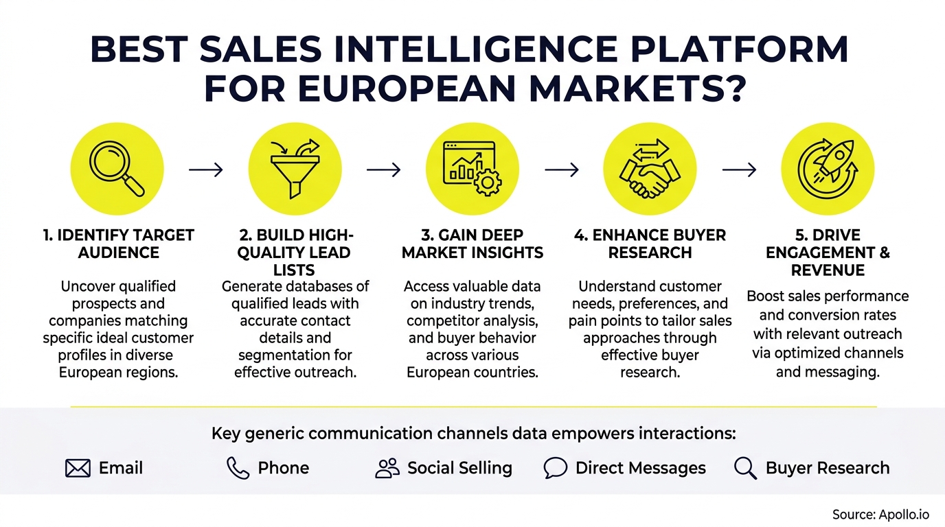 best sales intelligence platform for European markets? infographic — key steps and actionable takeaways