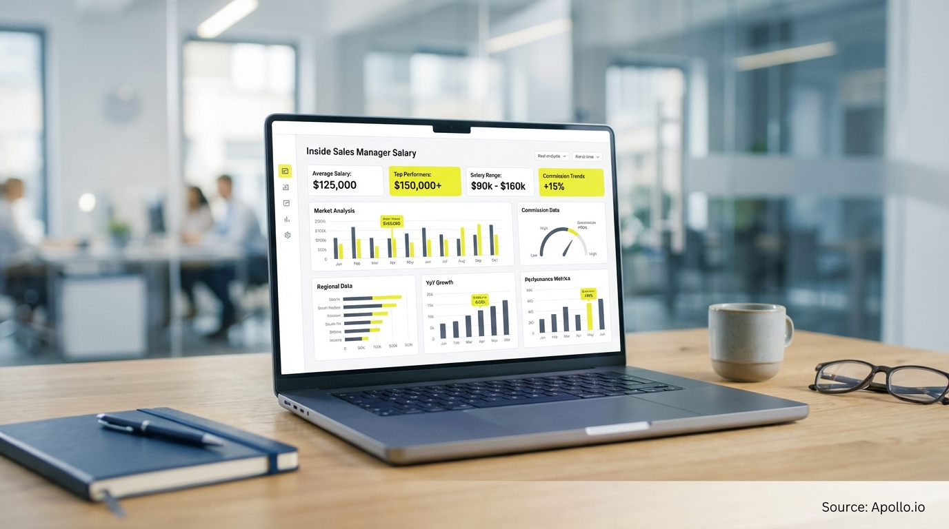 Sales performance dashboard and analytics for inside sales manager salary
