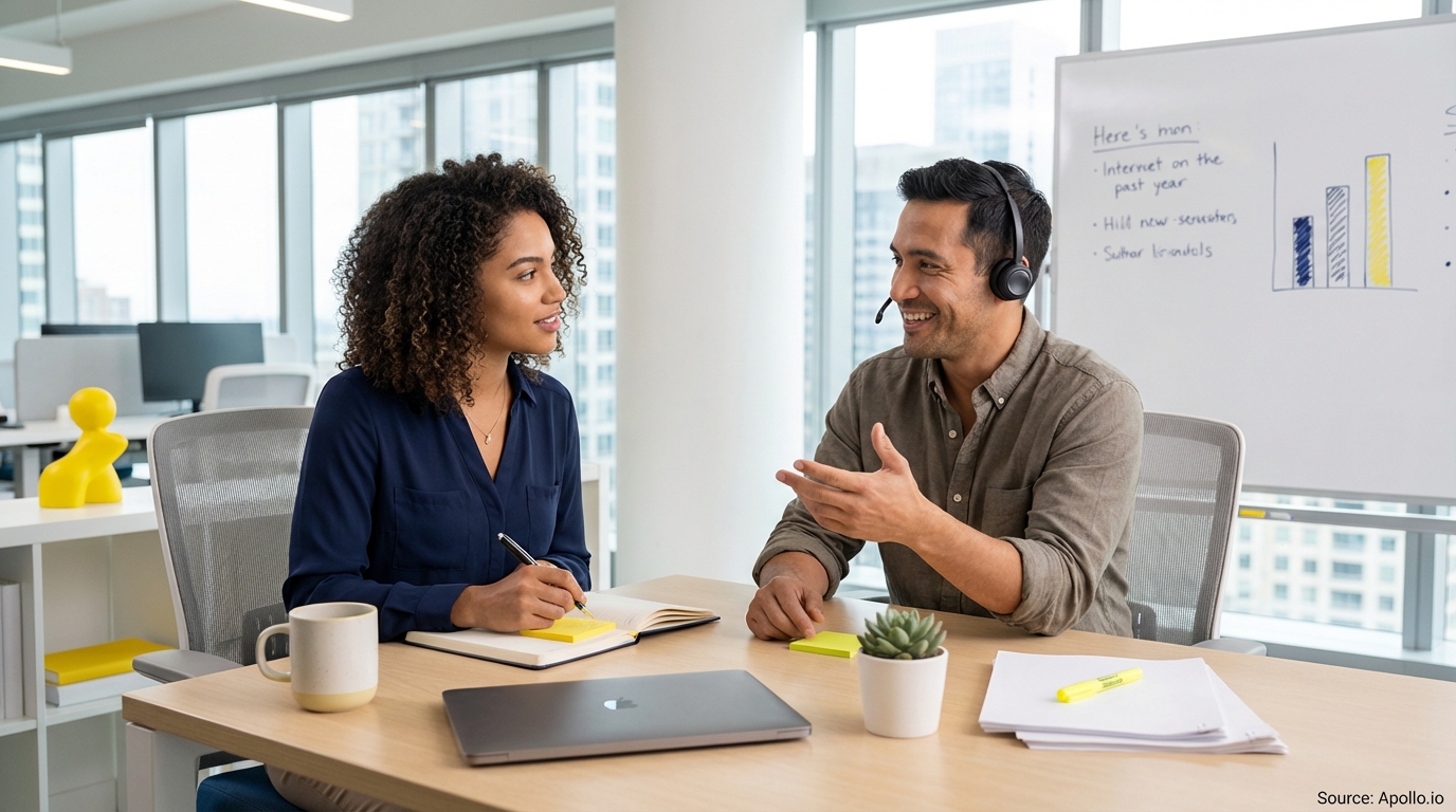 Professional researching leads on laptop at a clean desk reviewing lead generation strategies