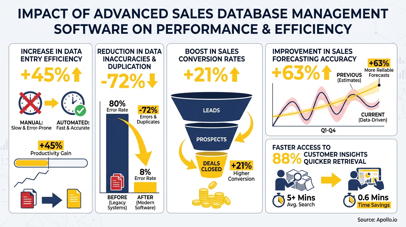 Infographic displaying key industry statistics with charts and trend data