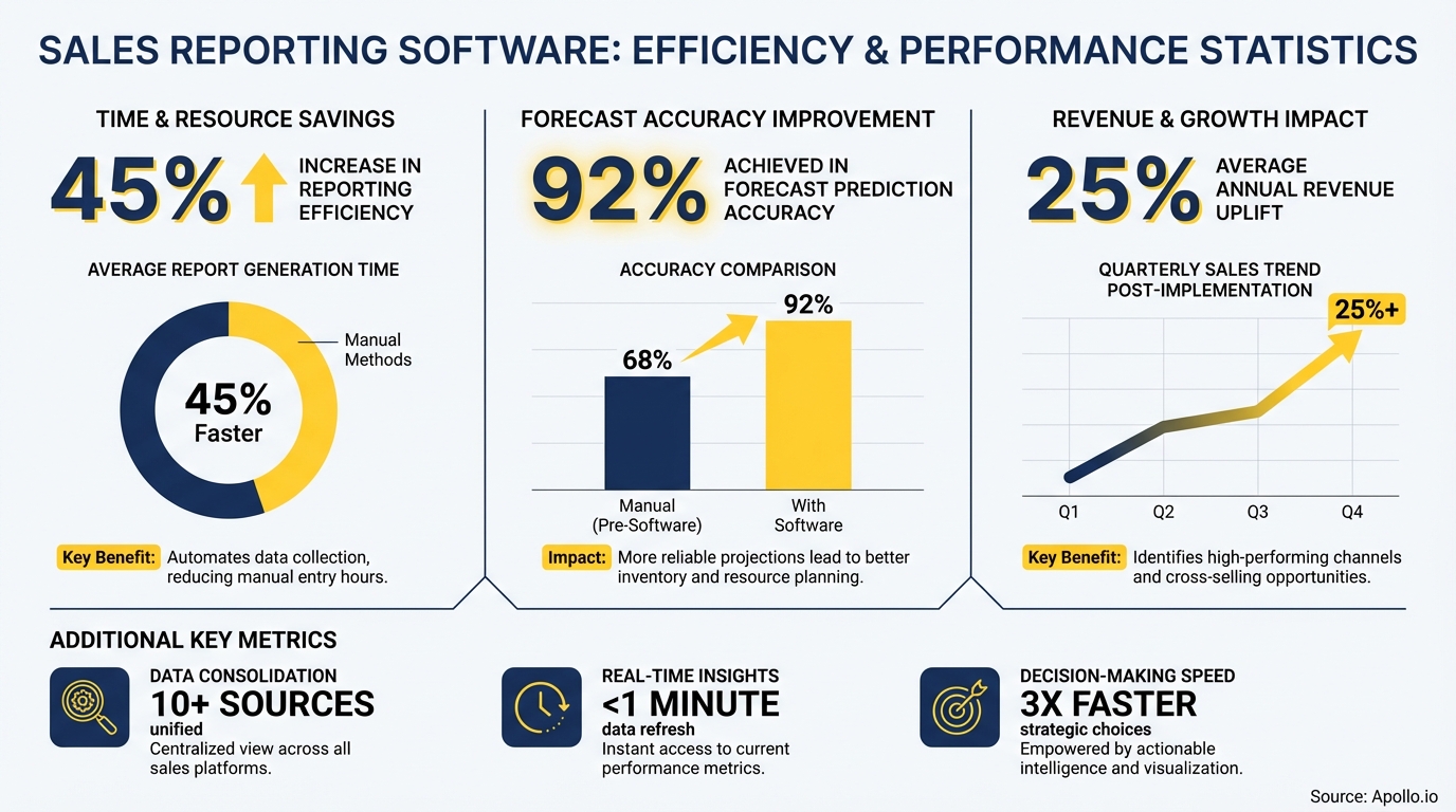 Infographic displaying key industry statistics with charts and trend data