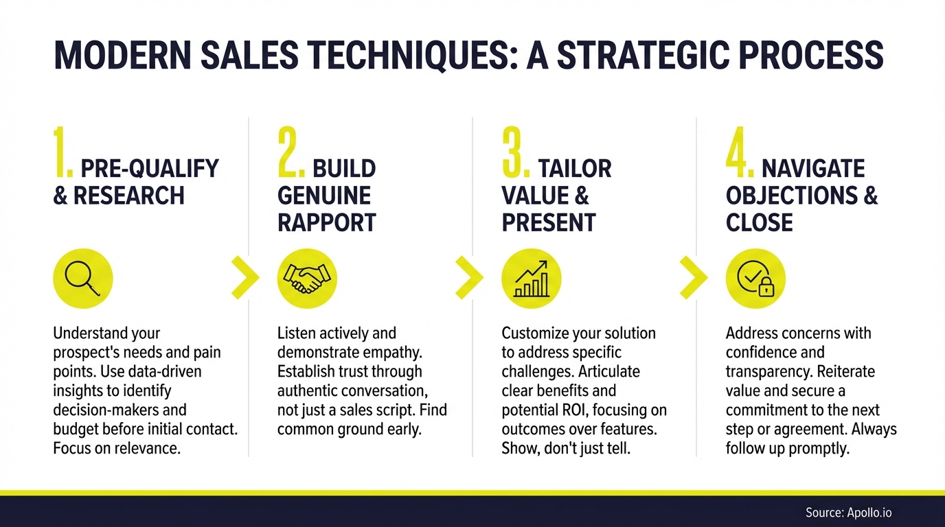 Sales Techniques Infographic