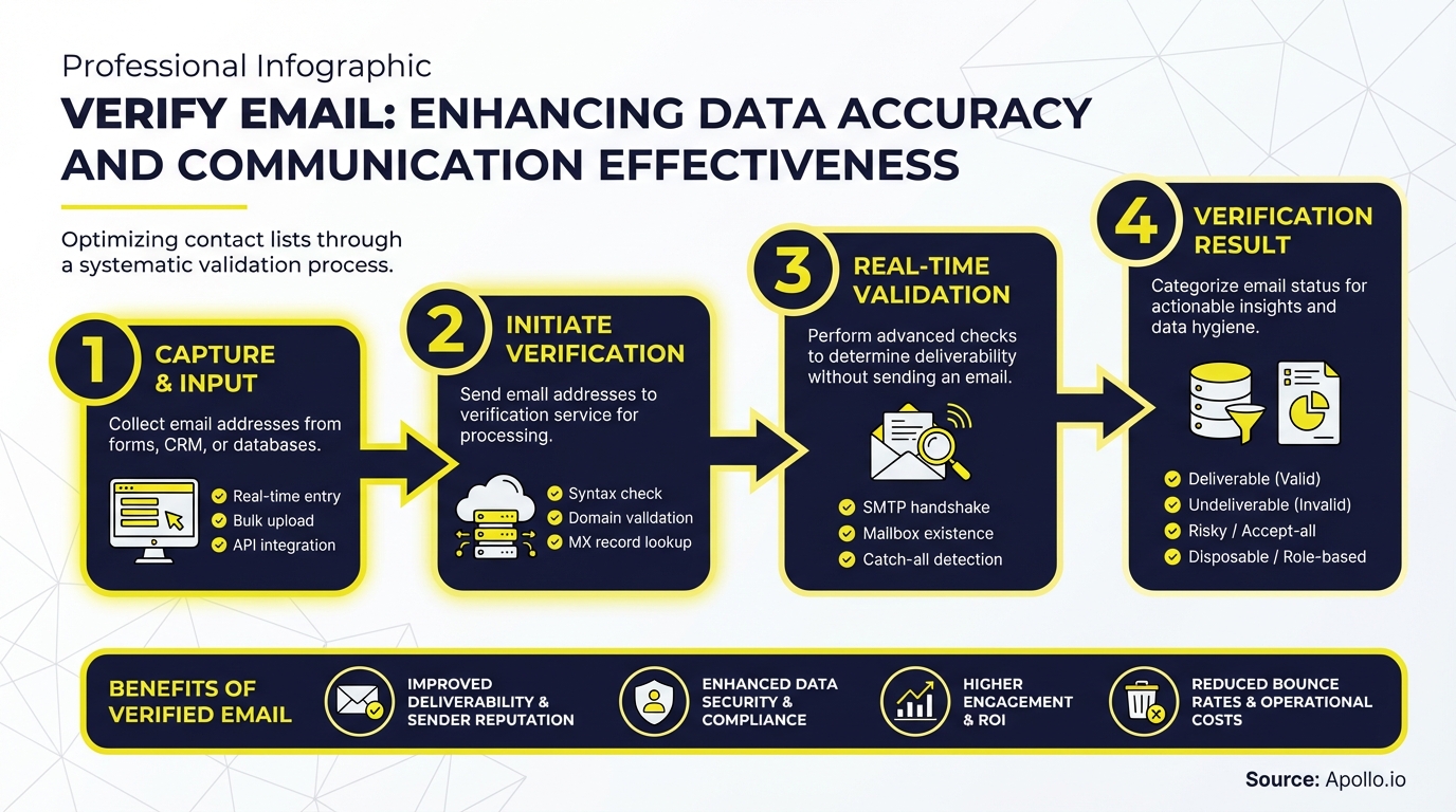 Infographic summarizing key prospecting workflow with actionable steps